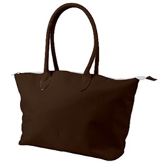 Brunette Brown Canvas Shoulder Bag by FabChoice