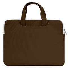 Brunette Brown Macbook Pro Double Pocket Laptop Bag by FabChoice