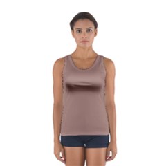 Burnished Brown Sport Tank Top  by FabChoice