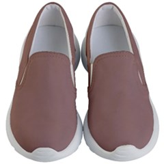 Burnished Brown Kids Lightweight Slip Ons by FabChoice