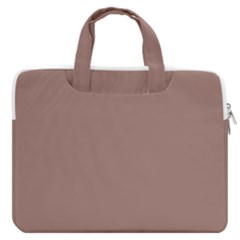 Burnished Brown Macbook Pro Double Pocket Laptop Bag by FabChoice