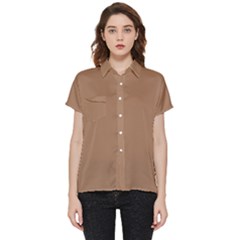 Cafe Au Lait Short Sleeve Pocket Shirt by FabChoice