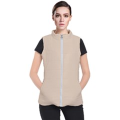 Frosted Almond Women s Puffer Vest by FabChoice