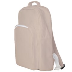 Frosted Almond Double Compartment Backpack by FabChoice