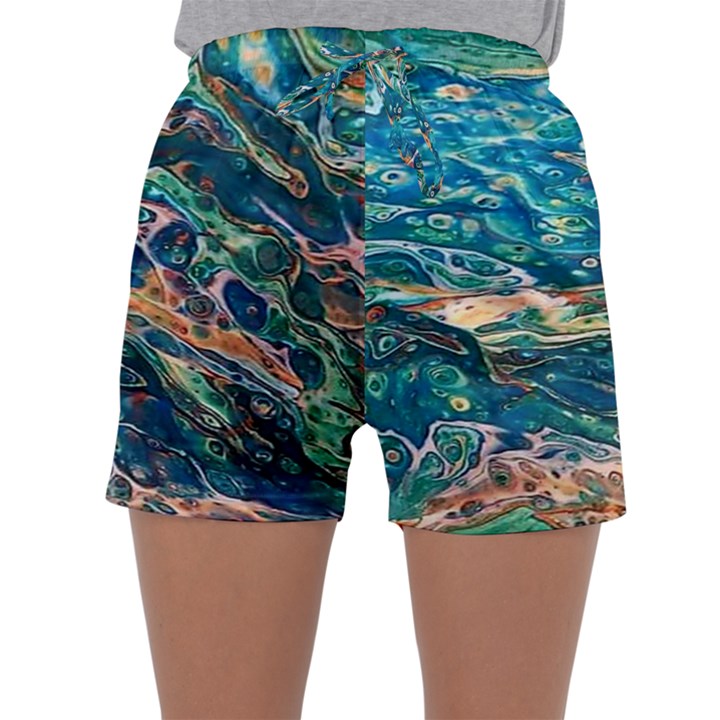 Oceanic Mircoscope  Sleepwear Shorts