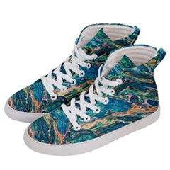 Oceanic Mircoscope  Men s Hi-top Skate Sneakers by BrenZenCreations