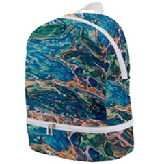 Oceanic Mircoscope  Zip Bottom Backpack by BrenZenCreations