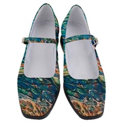 Oceanic Mircoscope  Women s Mary Jane Shoes by BrenZenCreations