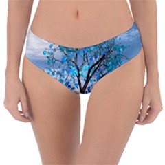 Crystal Blue Tree Reversible Classic Bikini Bottoms by icarusismartdesigns