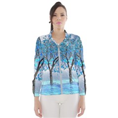 Crystal Blue Tree Women s Windbreaker