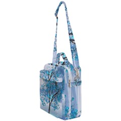 Crystal Blue Tree Crossbody Day Bag by icarusismartdesigns