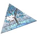 Crystal Blue Tree Wooden Puzzle Triangle View3