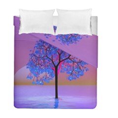 Tree Sunset Duvet Cover Double Side (full/ Double Size) by icarusismartdesigns