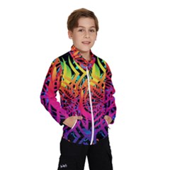 Abstract Jungle Kids  Windbreaker