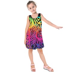 Abstract Jungle Kids  Sleeveless Dress by icarusismartdesigns