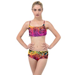 Abstract Jungle Layered Top Bikini Set by icarusismartdesigns