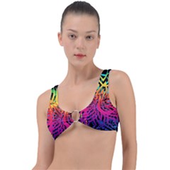 Abstract Jungle Ring Detail Bikini Top by icarusismartdesigns