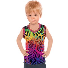 Abstract Jungle Kids  Sport Tank Top