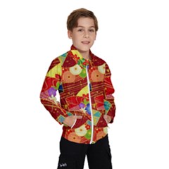 Floral Abstract Kids  Windbreaker