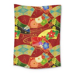 Floral Abstract Medium Tapestry