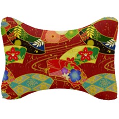 Floral Abstract Seat Head Rest Cushion by icarusismartdesigns