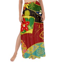 Floral Abstract Maxi Chiffon Tie-up Sarong by icarusismartdesigns