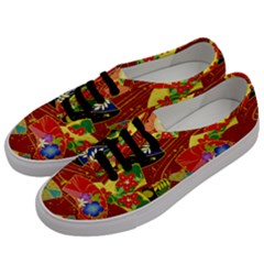 Floral Abstract Men s Classic Low Top Sneakers by icarusismartdesigns