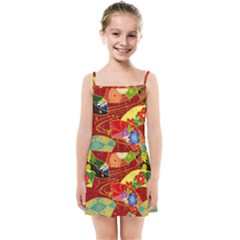 Floral Abstract Kids  Summer Sun Dress by icarusismartdesigns