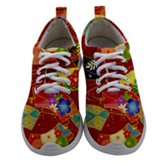 Floral Abstract Athletic Shoes by icarusismartdesigns