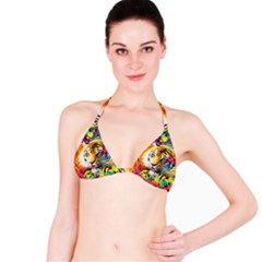 Tiger In The Jungle Bikini Top by icarusismartdesigns