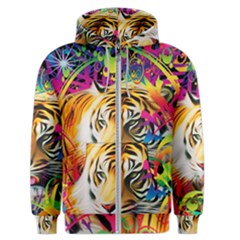 Tiger In The Jungle Men s Zipper Hoodie