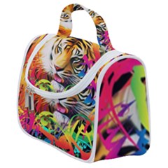 Tiger In The Jungle Satchel Handbag by icarusismartdesigns