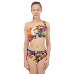 Tiger In The Jungle Spliced Up Two Piece Swimsuit by icarusismartdesigns