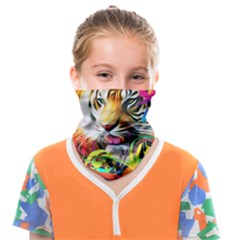 Tiger In The Jungle Face Covering Bandana (kids) by icarusismartdesigns