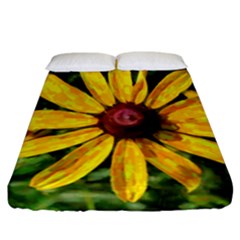 Sunflower Painting Fitted Sheet (california King Size) by ExtraGoodSauce