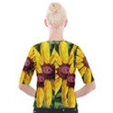 Sunflower Painting Cropped Button Cardigan View2