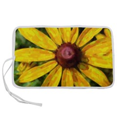 Sunflower Painting Pen Storage Case (m) by ExtraGoodSauce