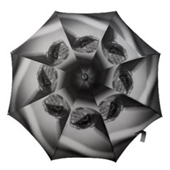 Black And White Snake Hook Handle Umbrellas (small) by ExtraGoodSauce