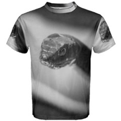 Black And White Snake Men s Cotton Tee by ExtraGoodSauce