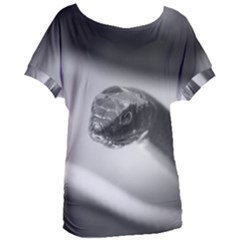 Black And White Snake Women s Oversized Tee by ExtraAwesomeSauce