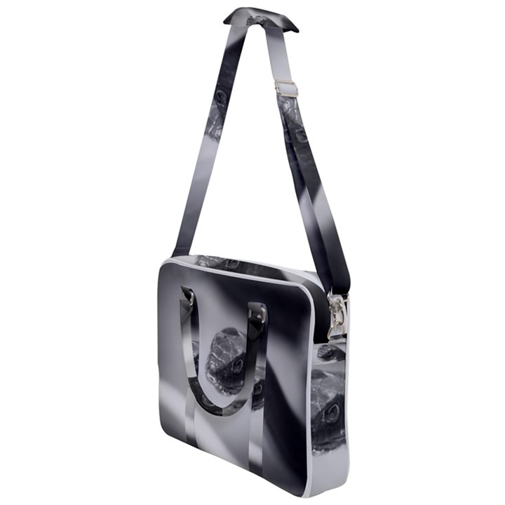 Black and White Snake Cross Body Office Bag