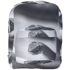 Black And White Snake Full Print Backpack by ExtraAwesomeSauce