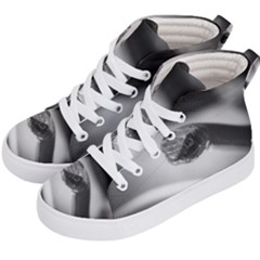 Black And White Snake Kids  Hi-top Skate Sneakers by ExtraGoodSauce