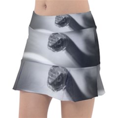 Black And White Snake Classic Tennis Skirt by ExtraGoodSauce