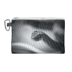 Black And White Snake Canvas Cosmetic Bag (large) by ExtraAwesomeSauce