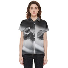 Black And White Snake Short Sleeve Pocket Shirt by ExtraGoodSauce