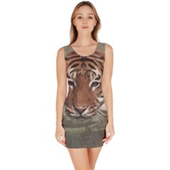 Swimming Tiger Bodycon Dress by ExtraGoodSauce