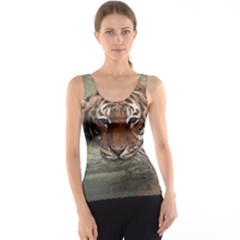 Swimming Tiger Tank Top by ExtraGoodSauce