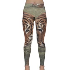 Swimming Tiger Classic Yoga Leggings by ExtraGoodSauce