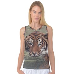 Swimming Tiger Women s Basketball Tank Top by ExtraGoodSauce